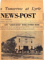 City "Limosines" Were Stored Here